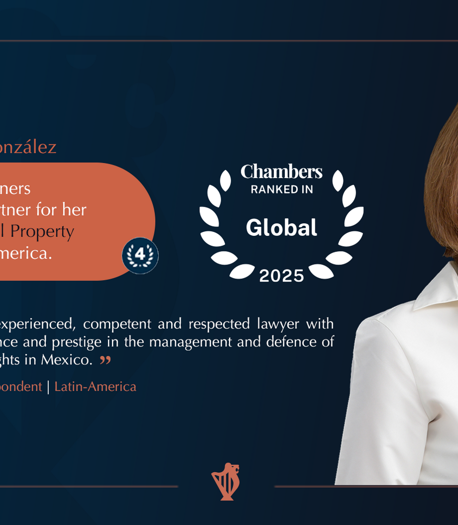 Adriana López González, ha sido reconocida en la Banda 4 en el área de Propiedad Intelectual por Chambers & Partners